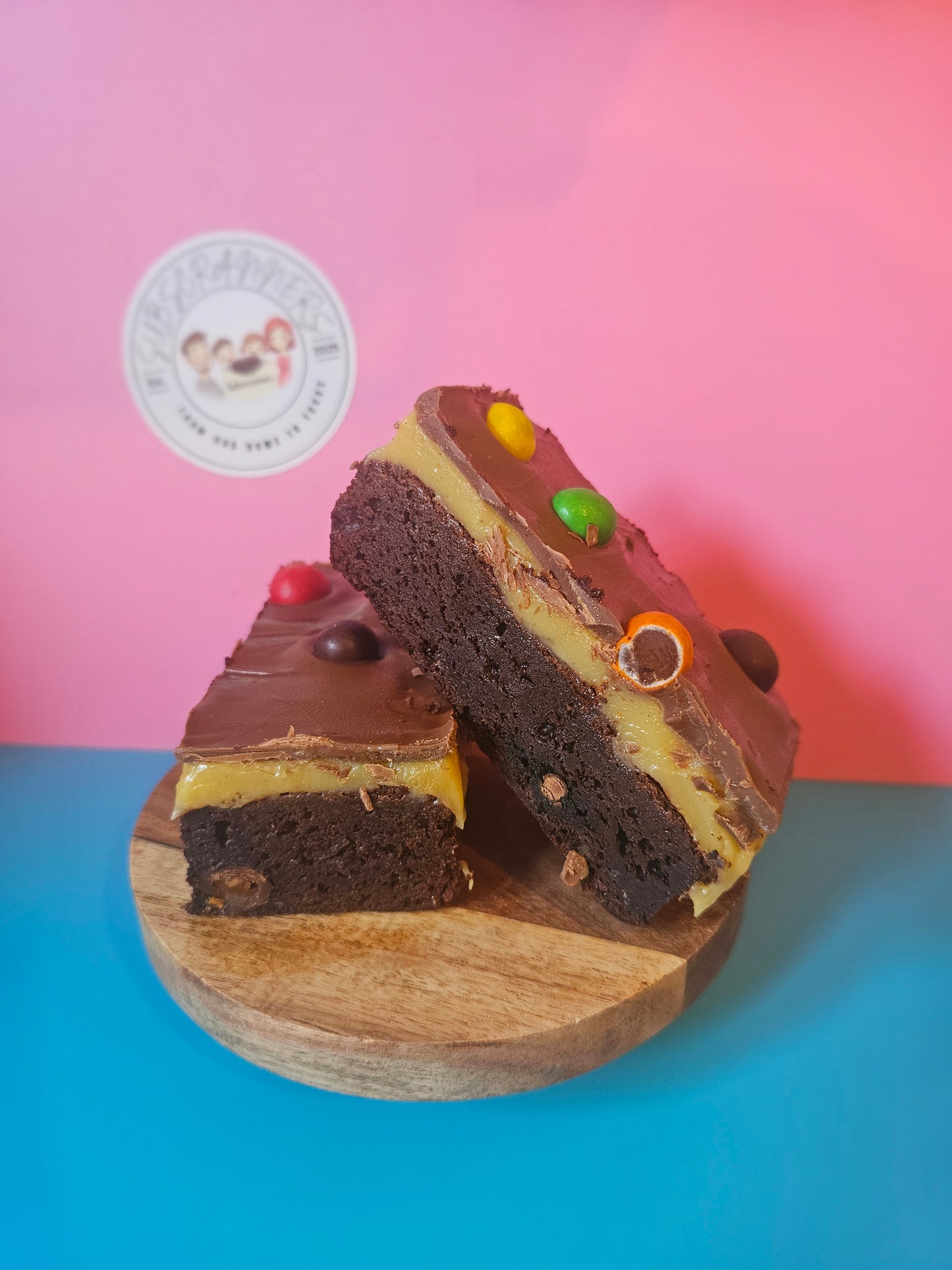 M&M-pire Strikes Back Triple Decker Brownie