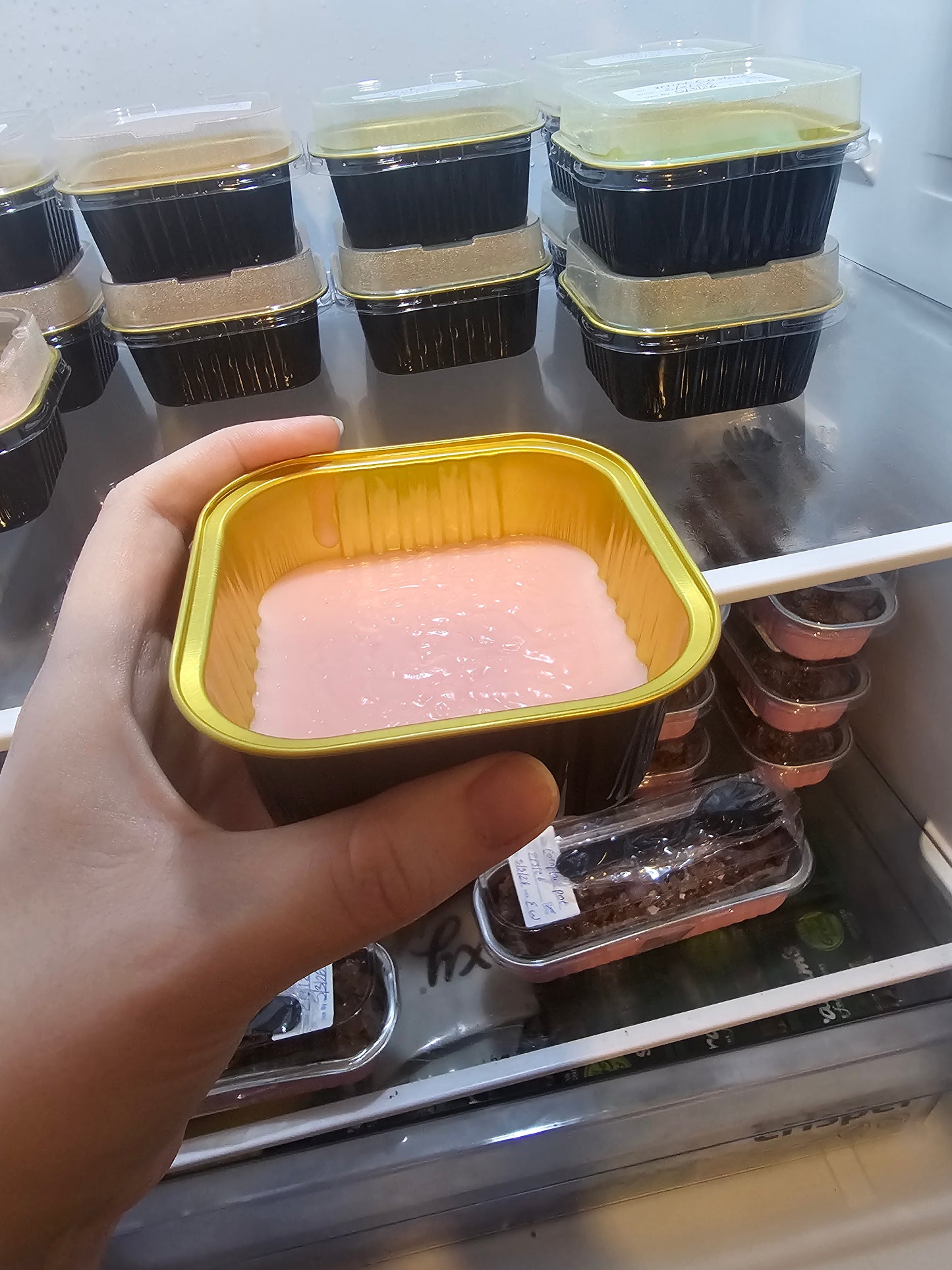 Pink or Mint Custard (ready now)