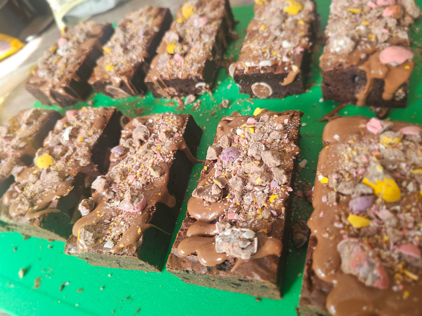 Mini Eggs Loaded Brownie (ready now)