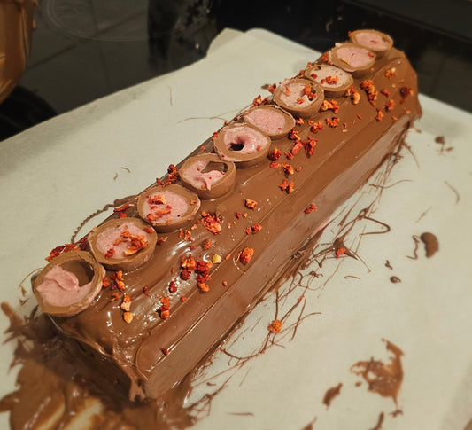 *REDUCED, NEAR BEST BEFORE* Raspberry And Cream Brownie Roll (ready now)
