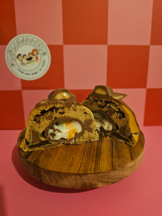 Creme Egg Stuffed Cookie (ready now)