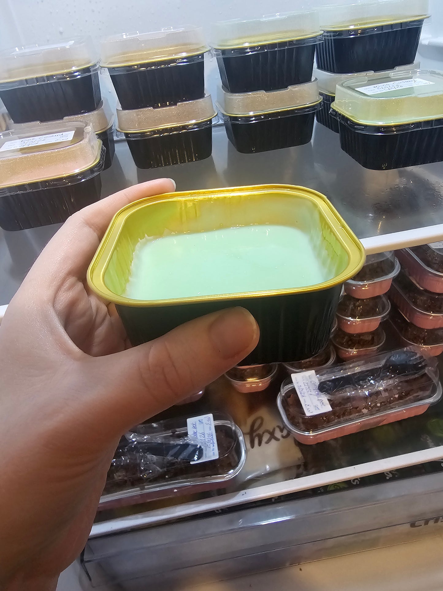 Pink or Mint Custard (ready now)